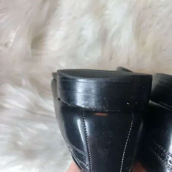 ALLEN EDMONDS BERWICK WINGTIP Tassle SLIP ON LEATHER LOAFER SHOE 10D - Picture 9 of 13